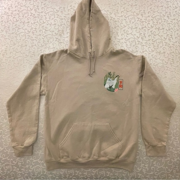 Artist Union Unisex Hoodie With Japanese Cranes NWOT - Picture 10 of 16